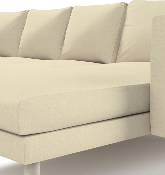 Potah na pohovku IKEA Norsborg 4-místná se šezlongem barva krémová látka lesklé, pletený vzor