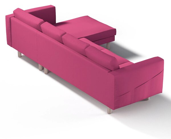 Potah na pohovku IKEA Norsborg 4-místná se šezlongem barva růžová látka pletený vzor