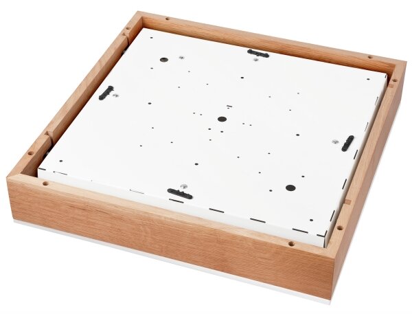 Stropní svítidlo OAK SQUARE 4xE27/15W/230V 48x48 cm dub/bílá