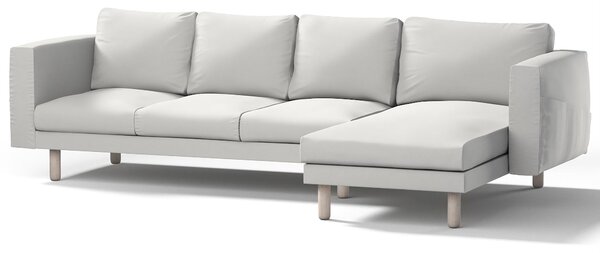 Potah na pohovku IKEA Norsborg 4-místná se šezlongem barva šedá látka pletený vzor