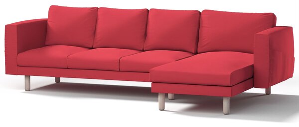 Potah na pohovku IKEA Norsborg 4-místná se šezlongem barva červená látka pletený vzor