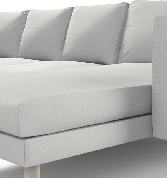 Potah na pohovku IKEA Norsborg 4-místná se šezlongem barva šedá látka pletený vzor