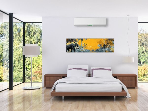 Obraz - Slon v přírodě (170x50 cm)