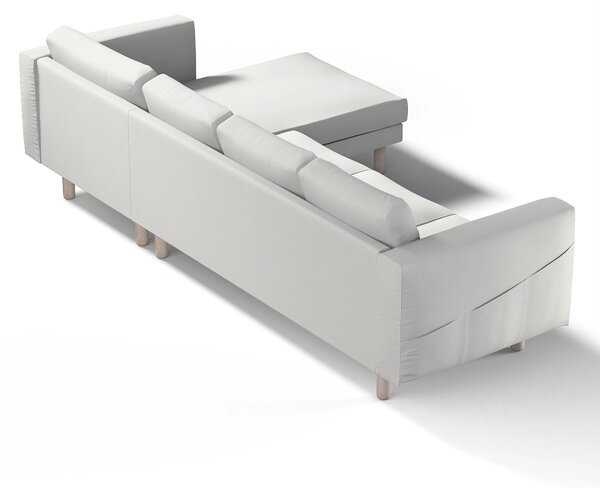 Potah na pohovku IKEA Norsborg 4-místná se šezlongem barva šedá látka pletený vzor