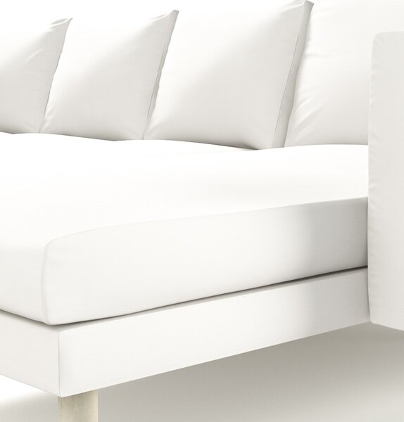 Potah na pohovku IKEA Norsborg 4-místná se šezlongem barva bílá