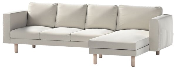 Potah na pohovku IKEA Norsborg 4-místná se šezlongem barva šedá látka sametová