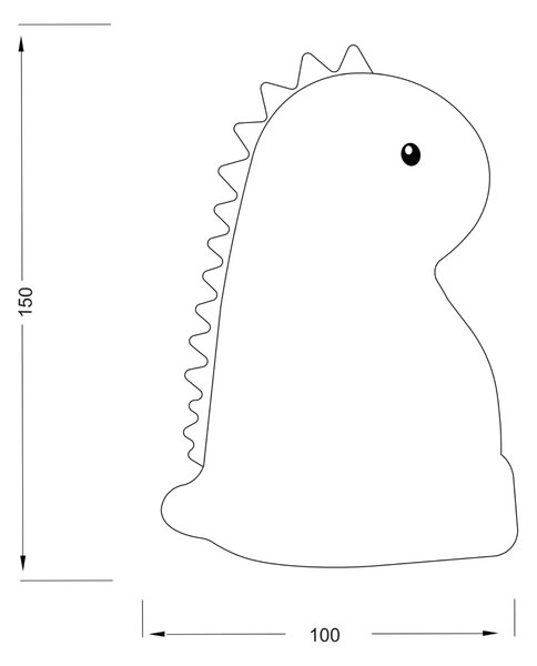 Stolní LED RGB lampa REXY bílá