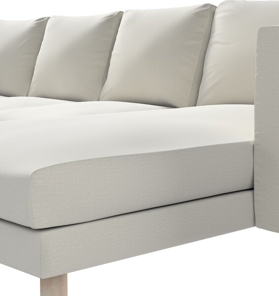 Potah na pohovku IKEA Norsborg 4-místná se šezlongem barva šedá látka sametová