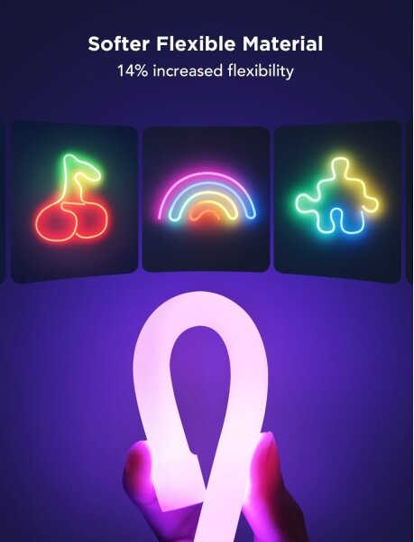 Govee - Neon 2 MATTER ohebný LED pásek 5m RGBIC Wi-Fi IP67