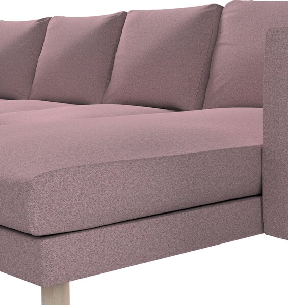 Potah na pohovku IKEA Norsborg 4-místná se šezlongem barva růžová látka pletený vzor