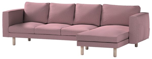 Potah na pohovku IKEA Norsborg 4-místná se šezlongem barva růžová látka pletený vzor