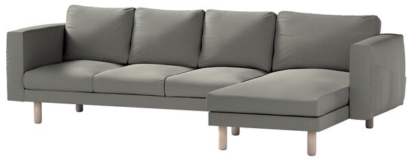 Potah na pohovku IKEA Norsborg 4-místná se šezlongem barva šedá látka pletený vzor