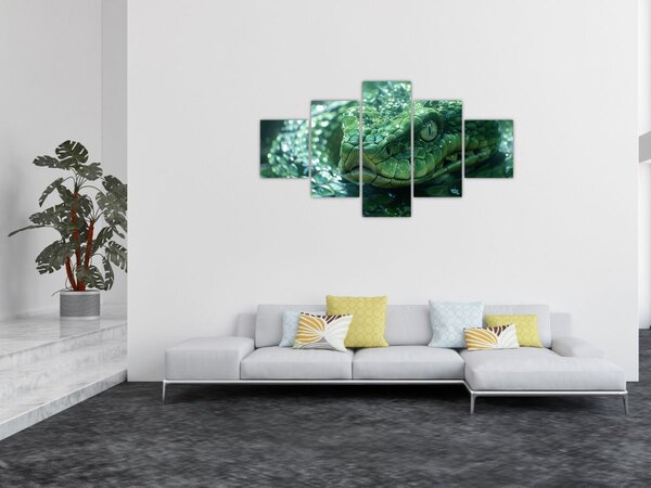 Obraz - Portrét hada (125x70 cm)