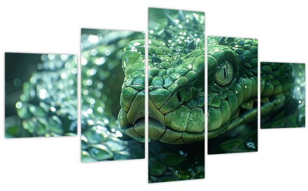 Obraz - Portrét hada (125x70 cm)