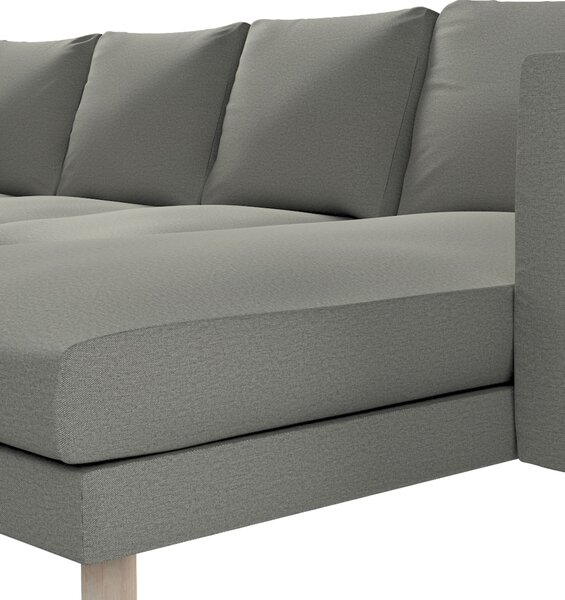 Potah na pohovku IKEA Norsborg 4-místná se šezlongem barva šedá látka pletený vzor
