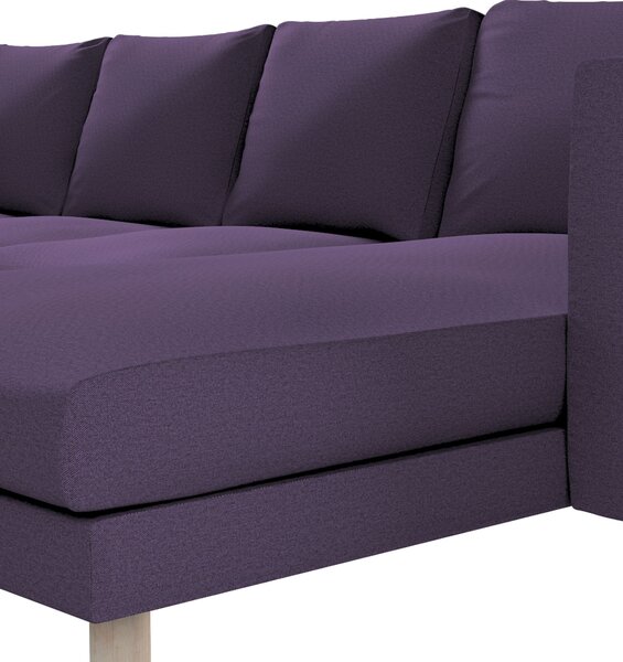 Potah na pohovku IKEA Norsborg 4-místná se šezlongem barva fialová látka pletený vzor