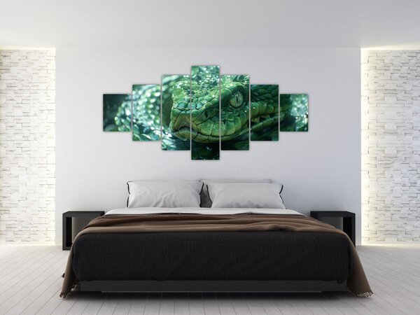 Obraz - Portrét hada (210x100 cm)