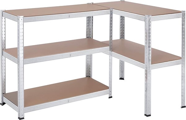 SONGMICS Sada regálů Plutar 2 ks 180 cm hnědá