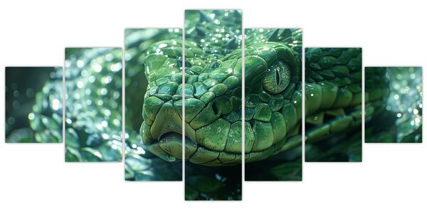 Obraz - Portrét hada (210x100 cm)