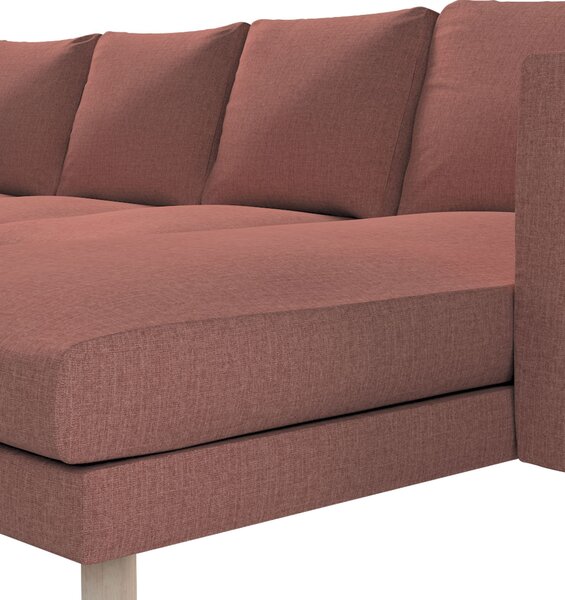 Potah na pohovku IKEA Norsborg 4-místná se šezlongem barva hnědá látka pletený vzor