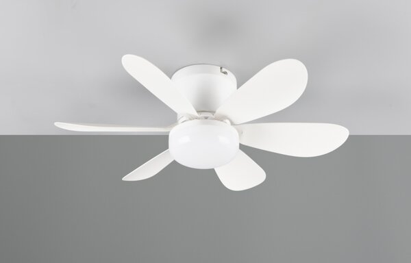 Ventilátor s LED svítidlem LUND bílá