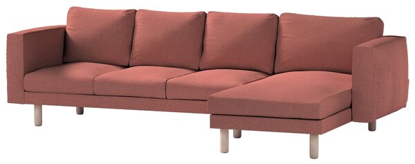 Potah na pohovku IKEA Norsborg 4-místná se šezlongem barva hnědá látka pletený vzor