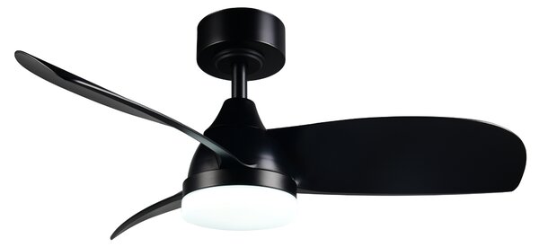 Stropní LED svítidlo s ventilátorem HELSINKI černá