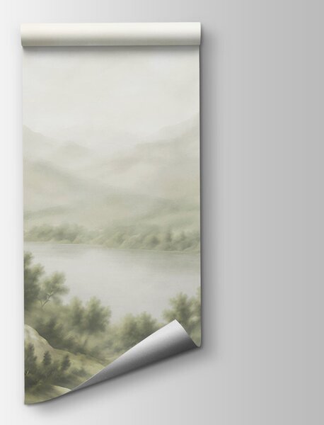 Fototapeta Krajina se stromy a jezerem, Přírodní fototapety, Populární fototapety, t00862v2 - Tapeko.co.cz
