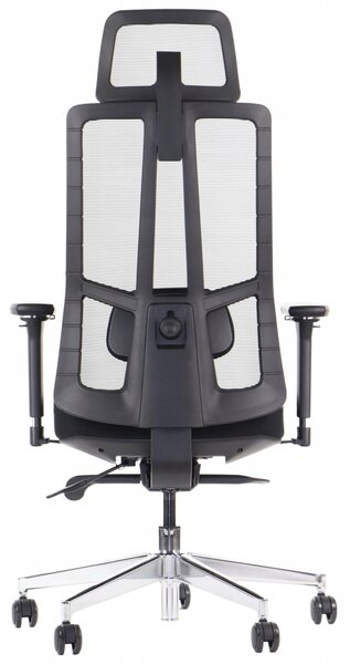 Ergonomické křeslo Stema černé otočné s nastavením látka