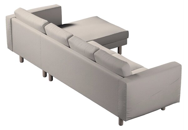 Potah na pohovku IKEA Norsborg 4-místná se šezlongem barva béžová látka pletený vzor