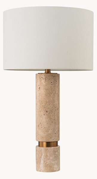 Stolní lampa z travertinu Ring