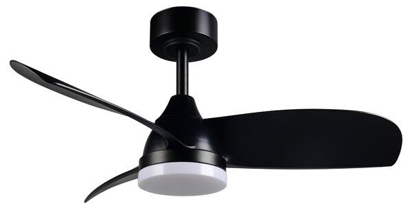 Stropní LED svítidlo s ventilátorem HELSINKI černá