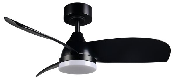 Stropní LED svítidlo s ventilátorem HELSINKI černá