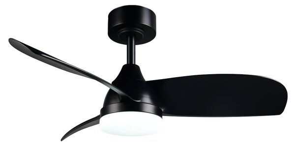 Stropní LED svítidlo s ventilátorem HELSINKI černá