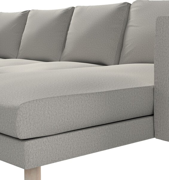 Potah na pohovku IKEA Norsborg 4-místná se šezlongem barva šedá látka pletený vzor