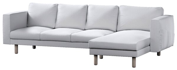 Potah na pohovku IKEA Norsborg 4-místná se šezlongem barva bílá látka pletený vzor