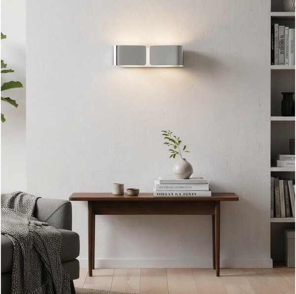 Ideal Lux - Nástěnné svítidlo CLIP 2xE27/60W/230V lesklý chrom