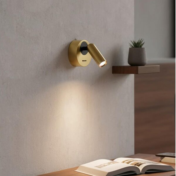 Ideal Lux - LED Nástěnné bodové svítidlo BEAN LED/3W/230V CRI 90 mosaz