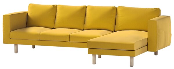 Potah na pohovku IKEA Norsborg 4-místná se šezlongem barva žlutá látka sametová