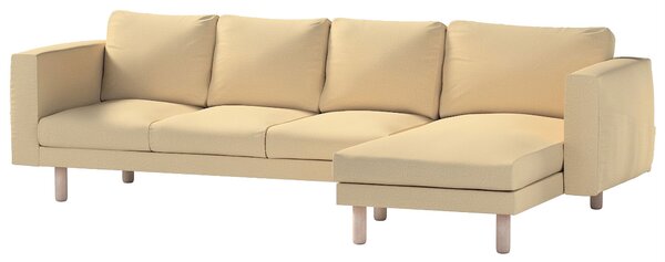 Potah na pohovku IKEA Norsborg 4-místná se šezlongem barva béžová látka lesklé, pletený vzor
