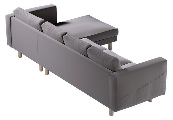 Potah na pohovku IKEA Norsborg 4-místná se šezlongem barva hnědá látka sametová