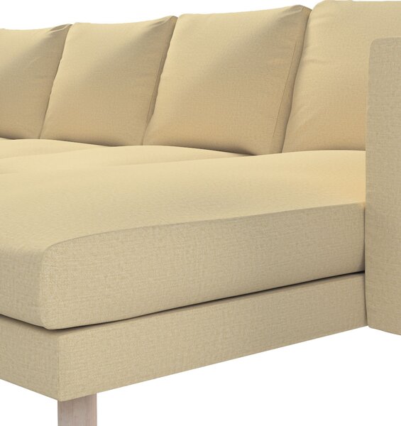 Potah na pohovku IKEA Norsborg 4-místná se šezlongem barva béžová látka lesklé, pletený vzor