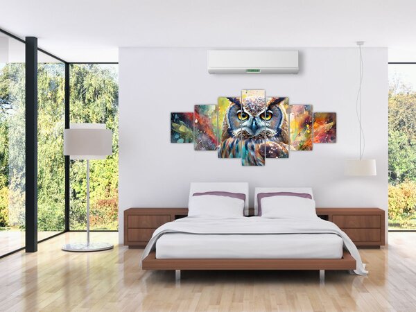 Obraz - Malba sovy (210x100 cm)