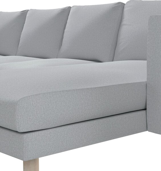 Potah na pohovku IKEA Norsborg 4-místná se šezlongem barva šedá látka pletený vzor