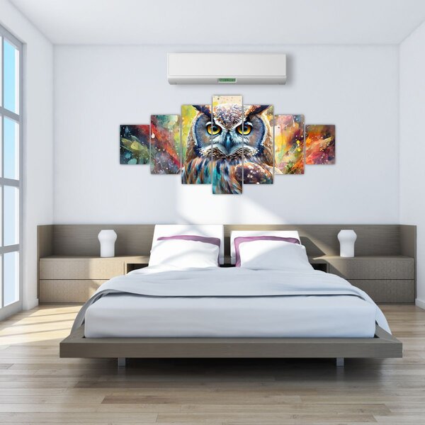 Obraz - Malba sovy (210x100 cm)