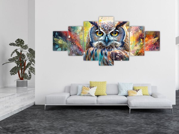 Obraz - Malba sovy (210x100 cm)