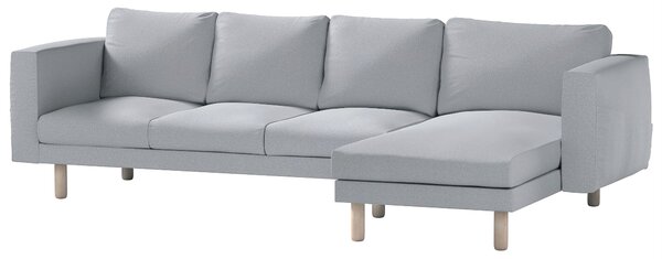 Potah na pohovku IKEA Norsborg 4-místná se šezlongem barva šedá látka pletený vzor