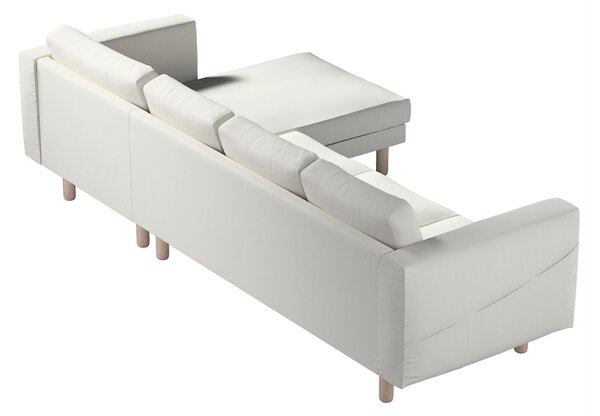 Potah na pohovku IKEA Norsborg 4-místná se šezlongem barva šedá látka pletený vzor