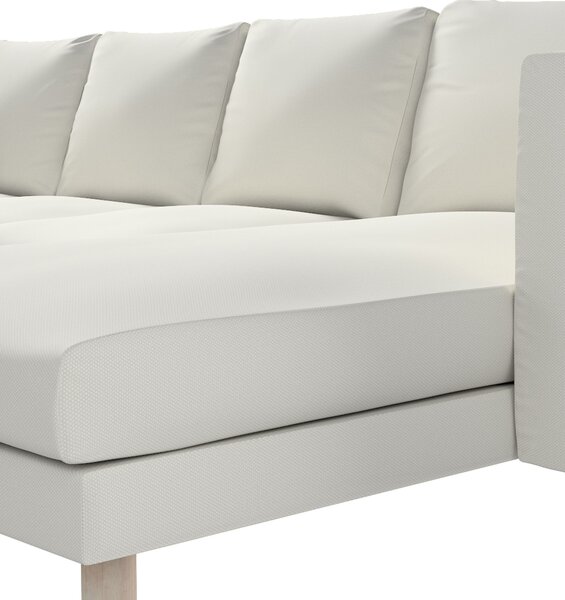 Potah na pohovku IKEA Norsborg 4-místná se šezlongem barva šedá látka pletený vzor