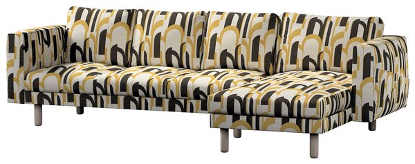 Potah na pohovku IKEA Norsborg 4-místná se šezlongem barva vícebarevná látka pletený vzor, vzorované